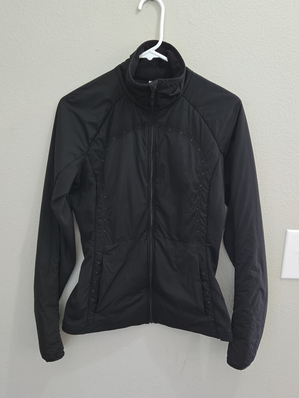 lululemon athletica Black Full-Zip Bomber Jacket